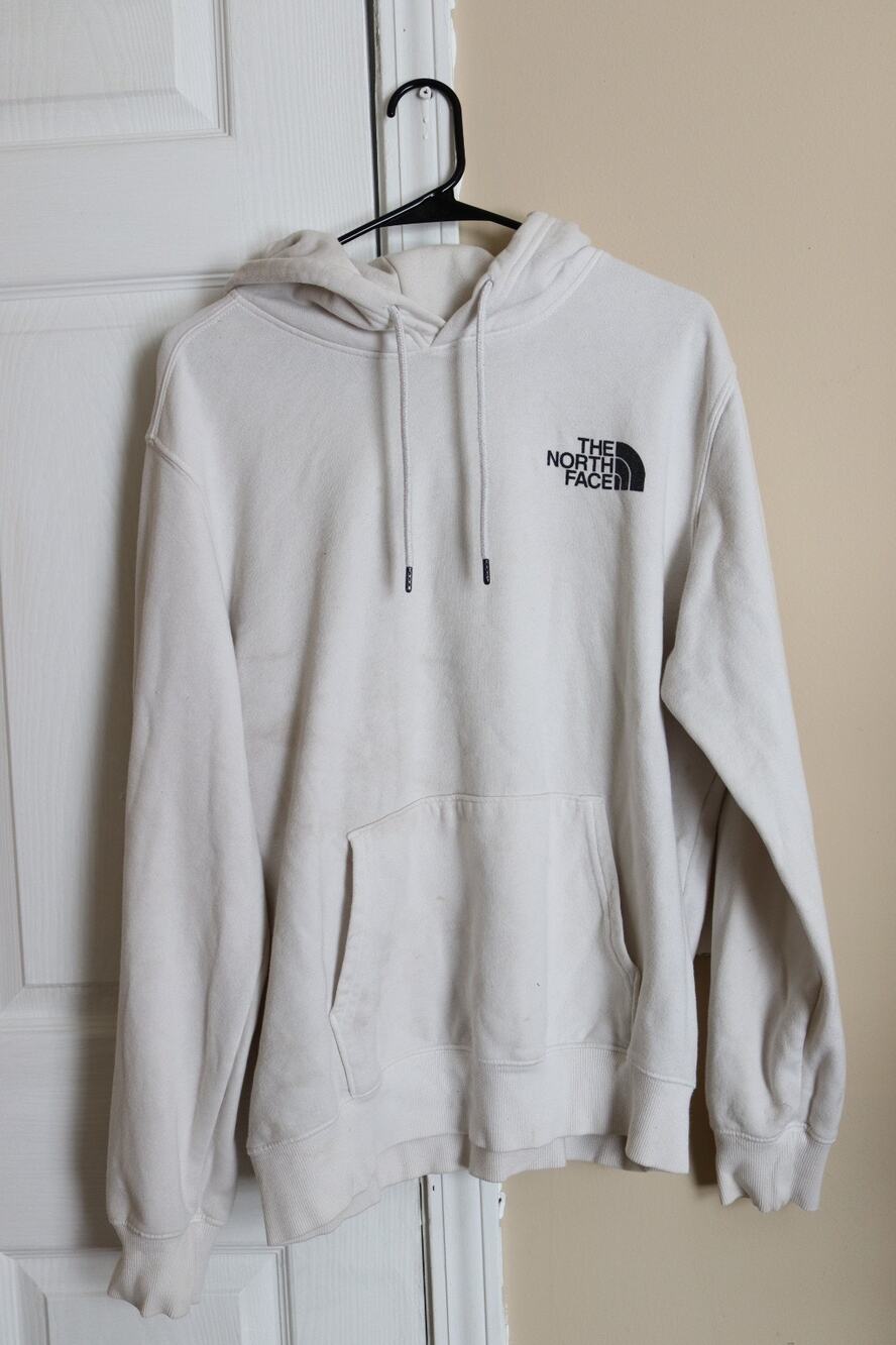 The North Face - White Pullover Hoodie Jacket - Back Logo - Size L - No Tag